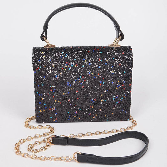 Glitter Top Handle Bag