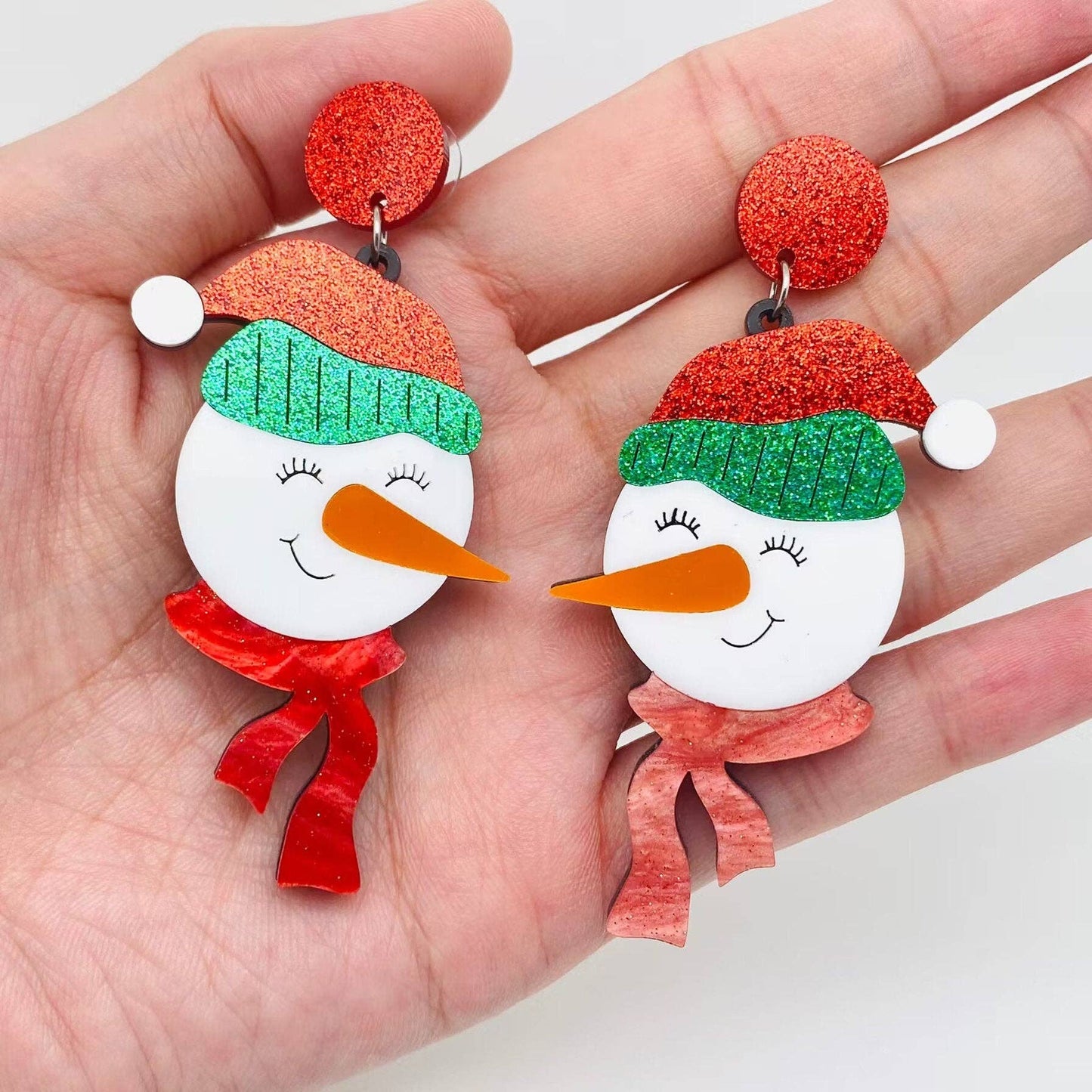 Snowman Earrings