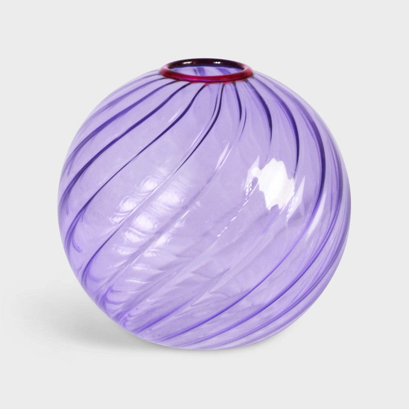 Vase Spiral Purple