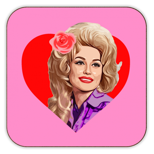 Dolly Red Heart Bordbrikke