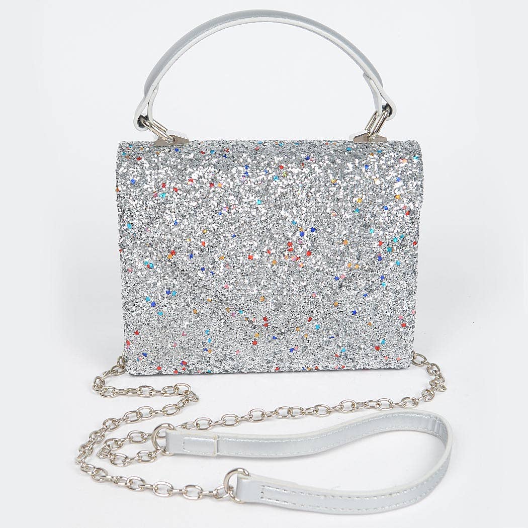 Glitter Top Handle Bag