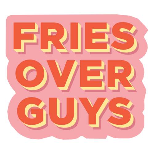 Fries Over Guys Klistremerke