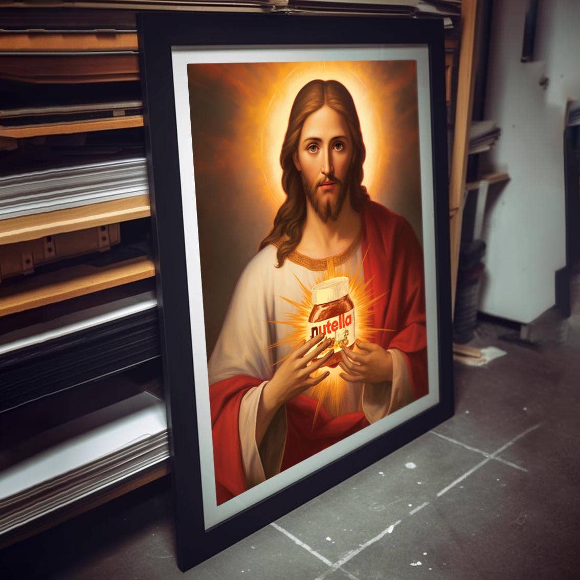 Nutella Jesus Plakat