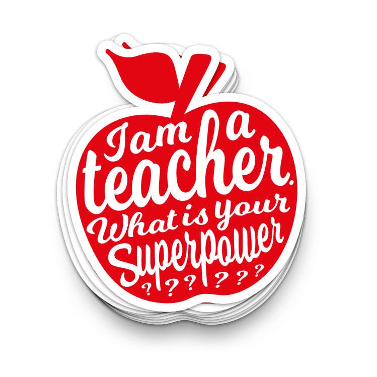 I Am A Teacher Klistremerke