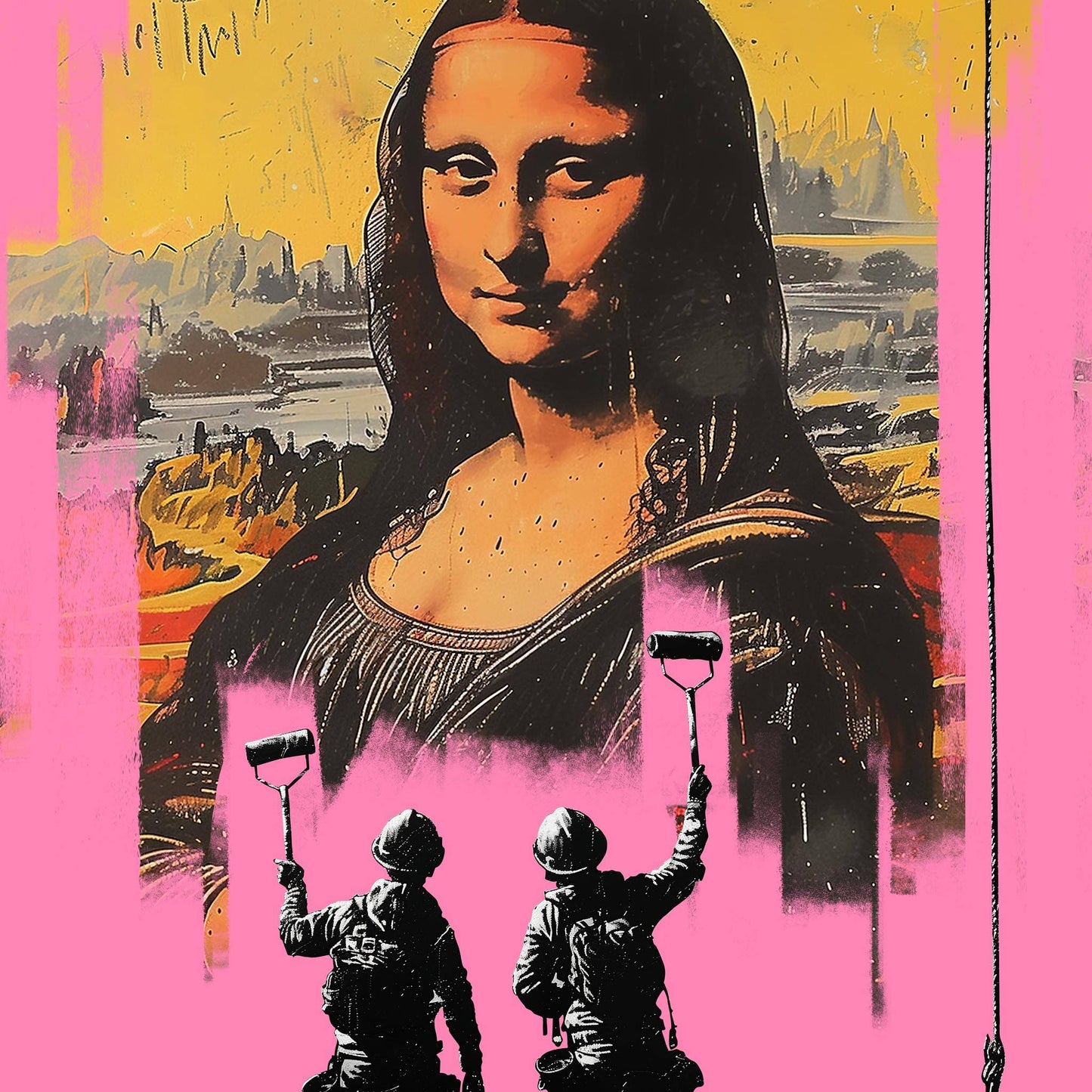 Mona in Pink Plakat