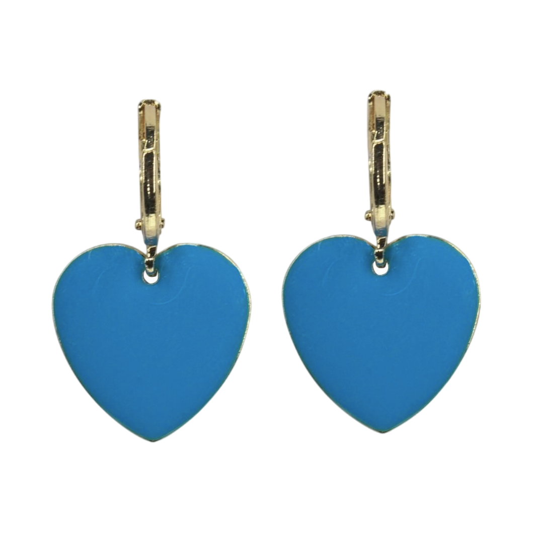 Capri Blue Hearts Øredobber