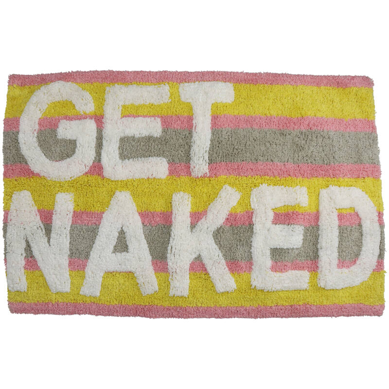 Badematte Get Naked Stripes