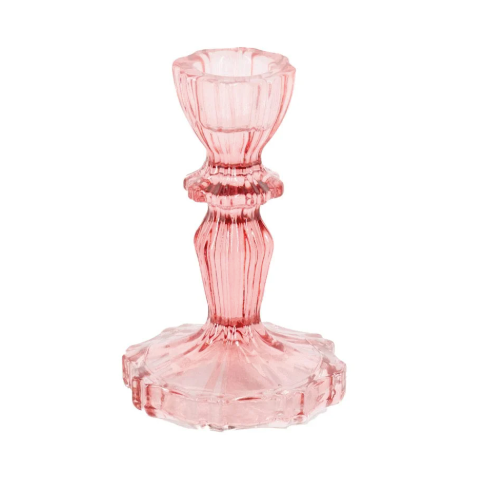 Glasslysestake Rosa