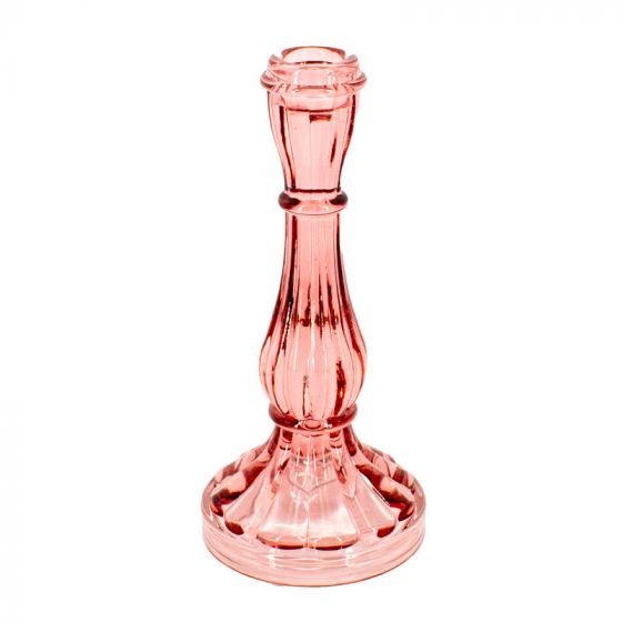 Glasslysestake Rosa