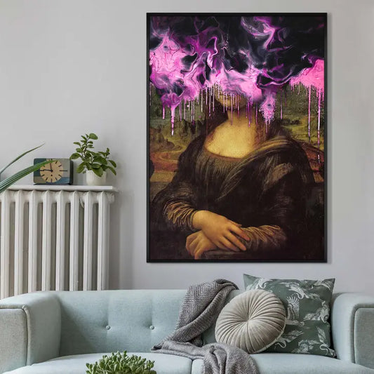 drippy mona lisa pink