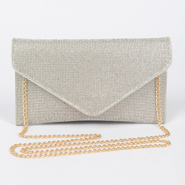 sølv glitter clutch